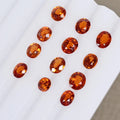 Hessonite Garnet Lot, Loose Gemstone — 12 Pieces, 5mm to 6mm, 9.50 Ct, Sri Lanka