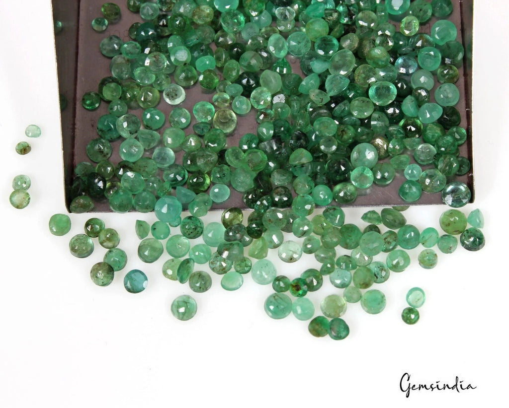 Emerald Lot, Loose Gemstone, Green — 400 Pieces, 1mm to 3mm, 36.50 Ct, Colombia