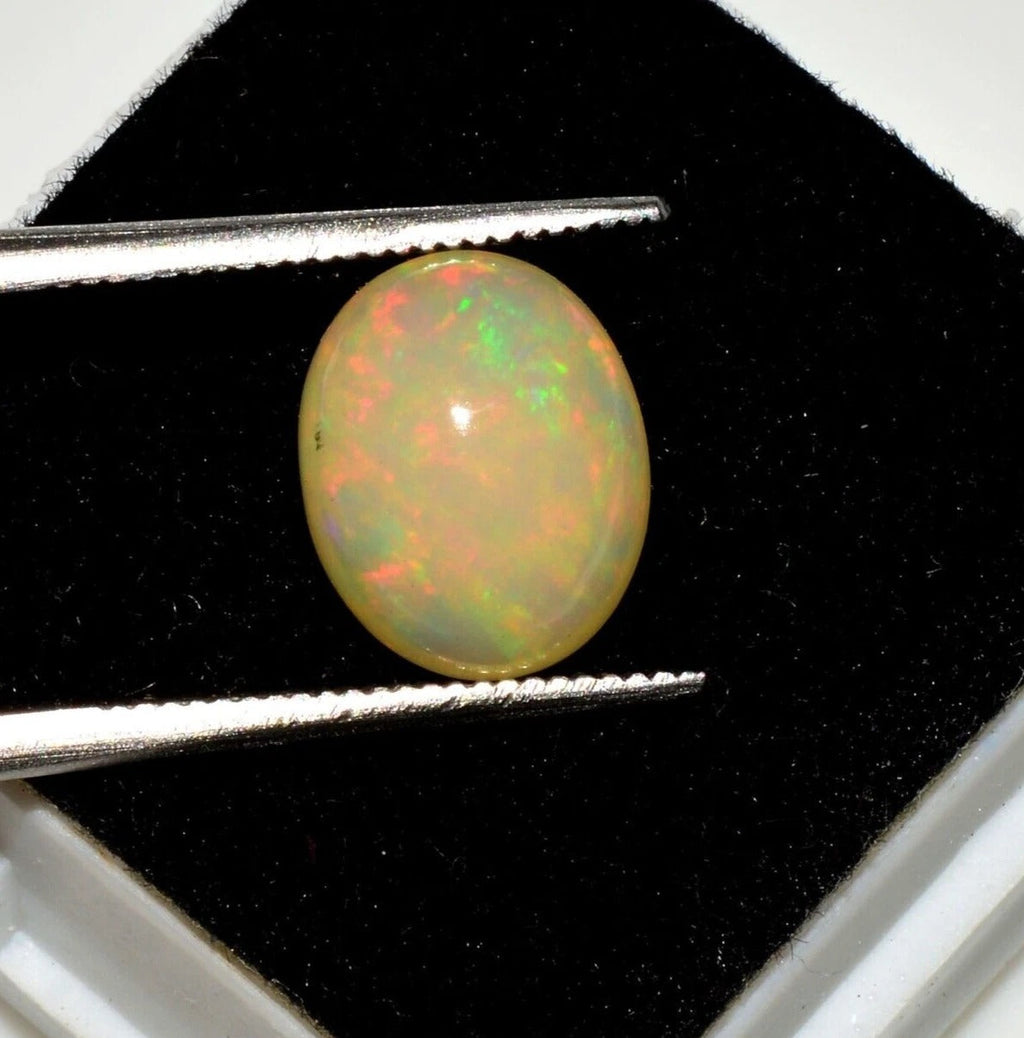 2.00 Ct Natural Untreated Multi Shine Welo Opal Oval Cab Loose Gems For Jewelry