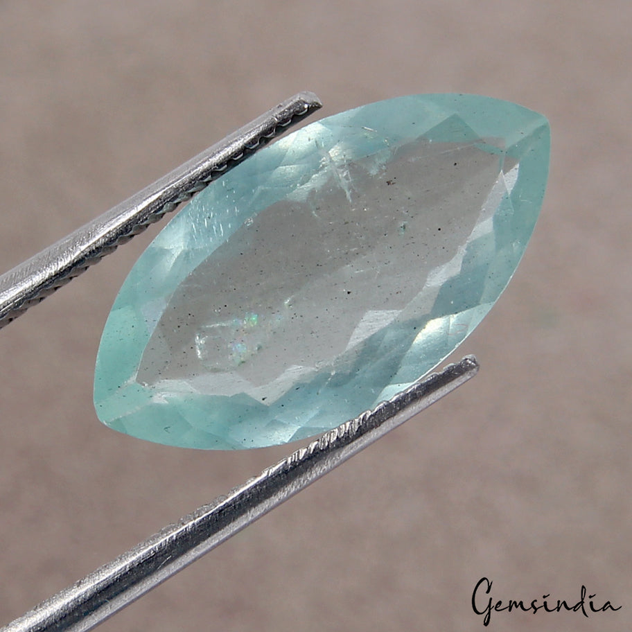 4.00 Cts Natural Stunning Blue Aquamarine Unheated Loose Marquise Cut Gemstone