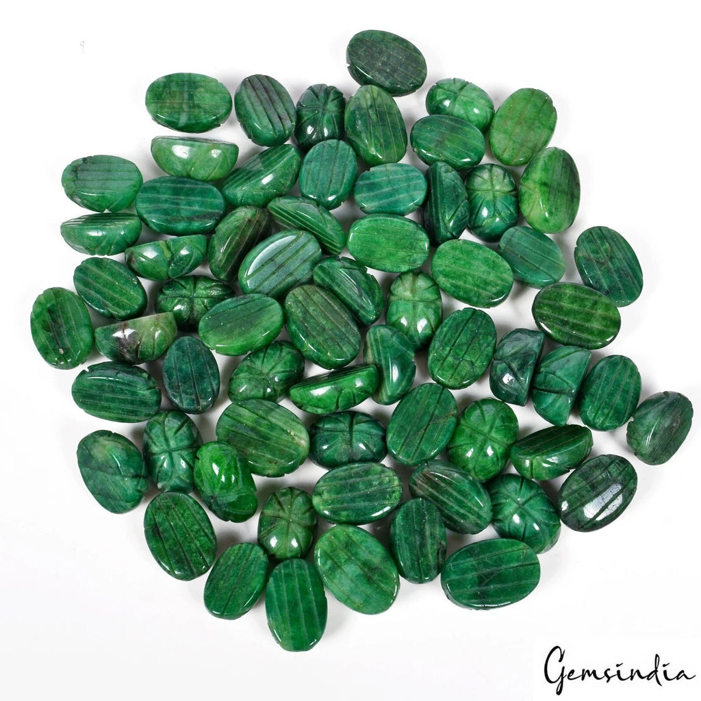 Emerald Loose Gemstone, Green — 15mm to 19mm, 850 Ct, Brazil