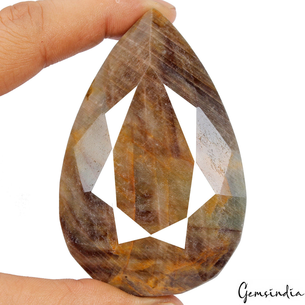 1330 Cts Natural Untreated Brown Sapphire Huge Size Pear Faceted Cut Loose Gem
