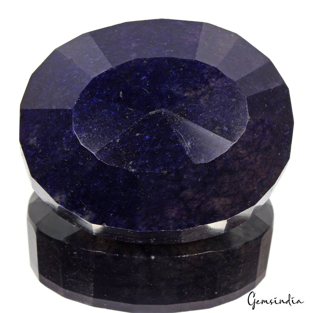Natural Blue Sapphire Earth Mined Museum Size Oval Cut Faceted 2400 Ct Gemstone