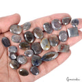 26 Pc Natural Blue Gray Sapphire Mix Cut Loose Faceted 12-25mm Gemstones ~290 Ct