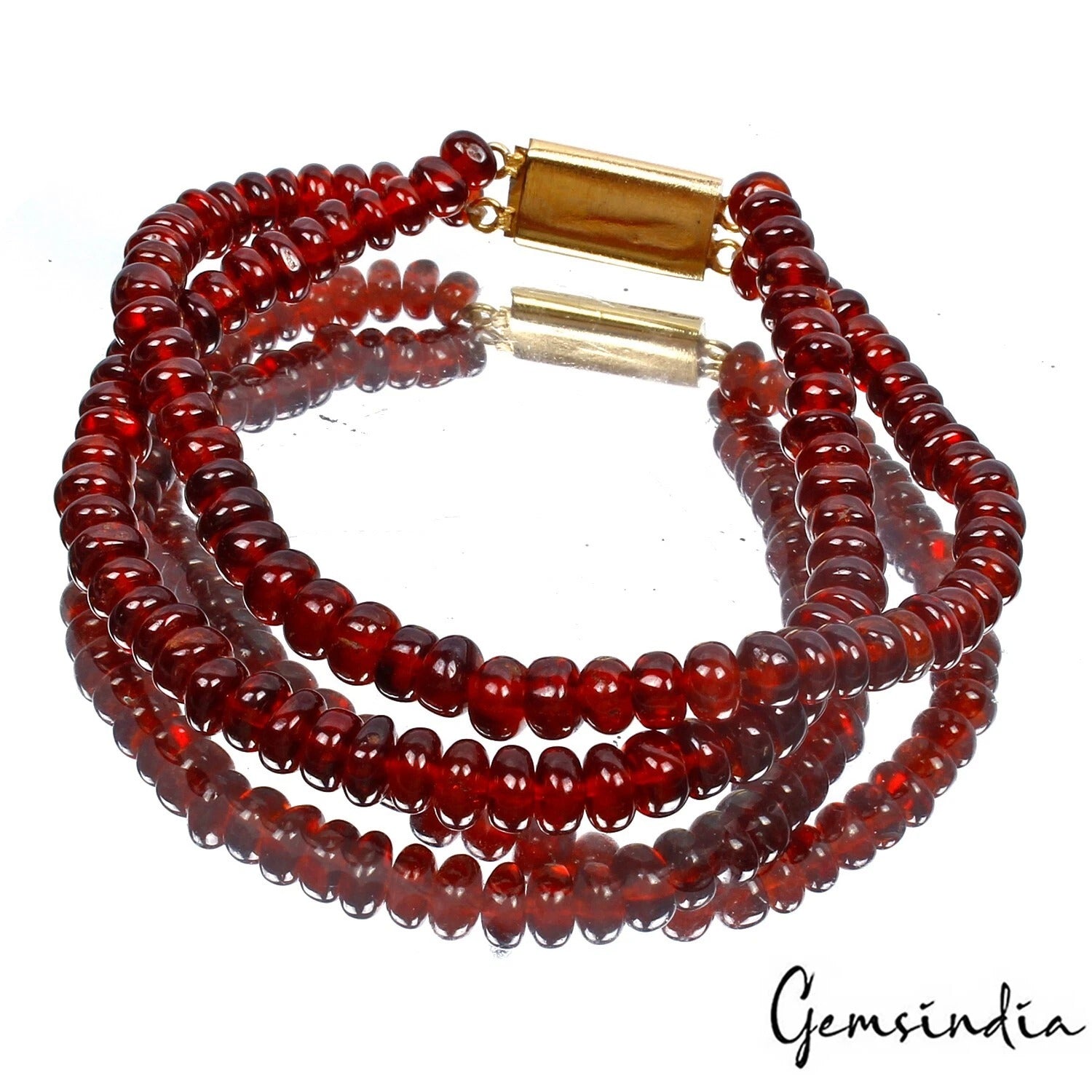 Hessonite Garnet Loose Gemstone, Untreated — 4mm To 5mm, 110 Ct, India