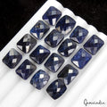 10-12mm Natural Blue Sapphire Octagon Checker Cut Loose Gemstones~77.00Ct/16 Pcs