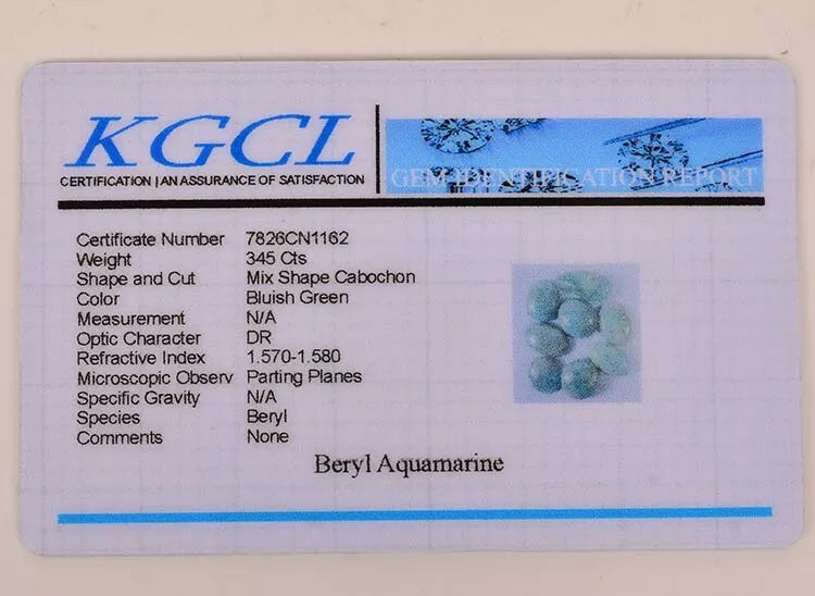 8 Pcs Natural Aquamarine Beryl 25mm-38mm Untreated Cabochon Certified Gemstones