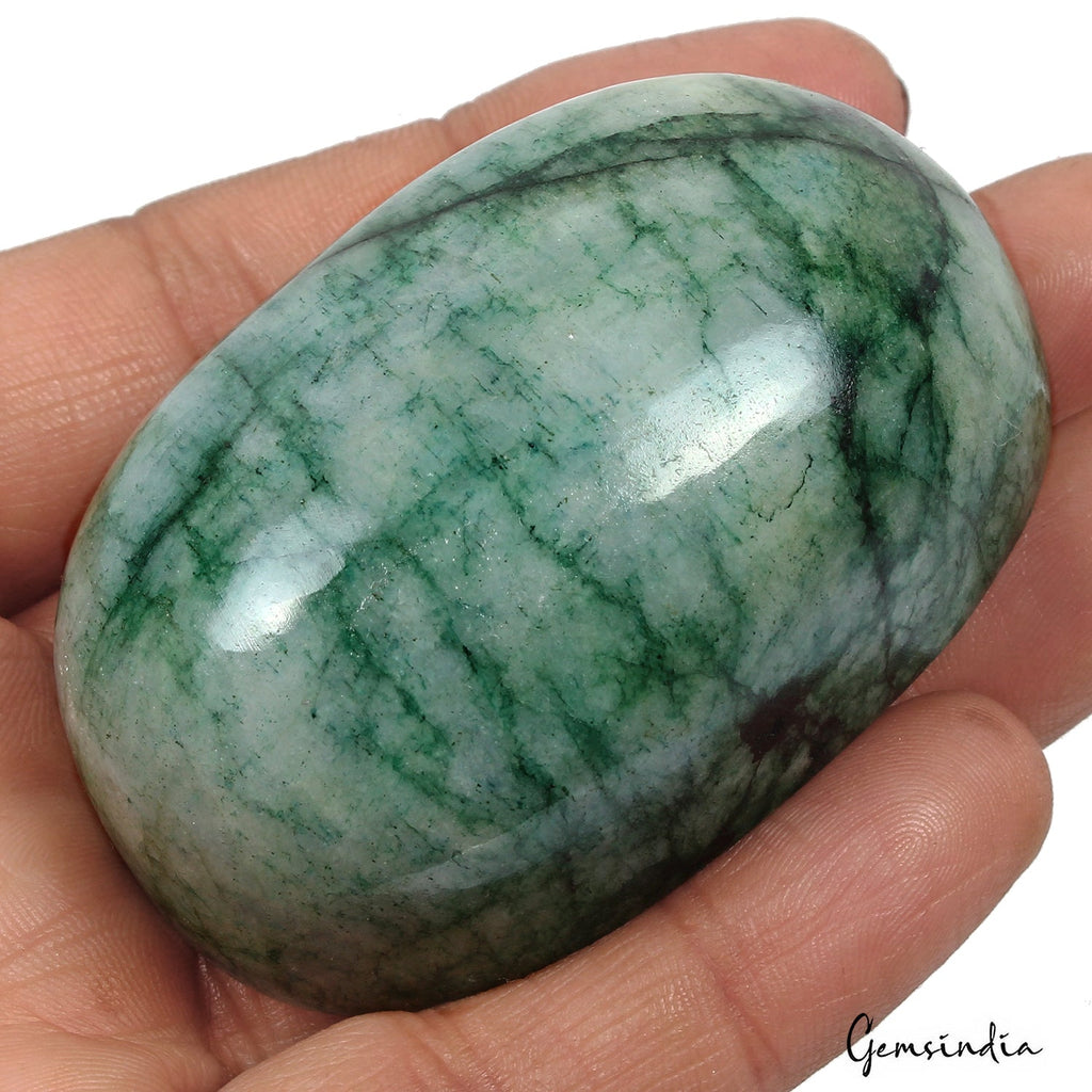750 Ct Natural Green Zambian Emerald Oval Cab Earth Mined Huge Loose Gemstone