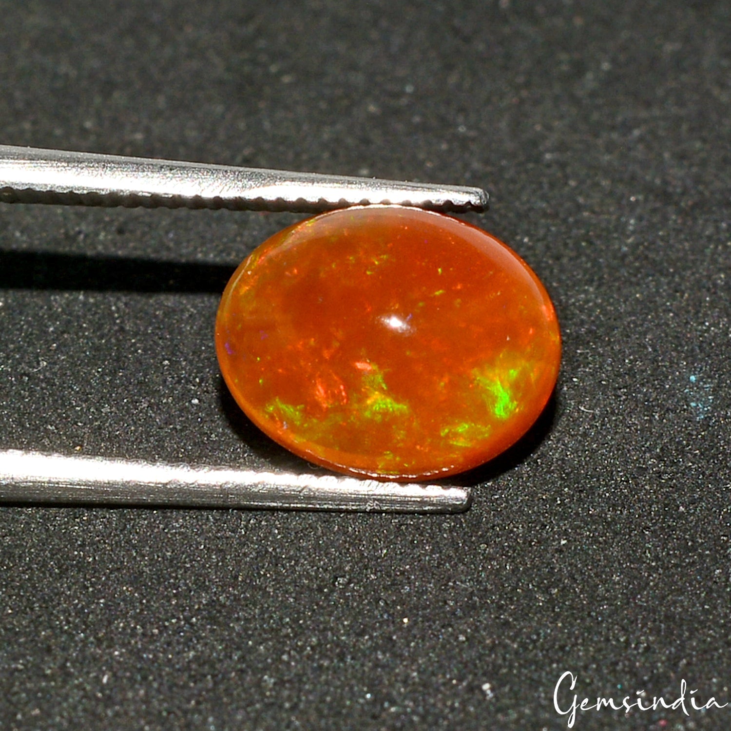 1.70 Cts Extreme Great Fire 100 % Natural Orange Opal Ethiopian Loose Gemstone