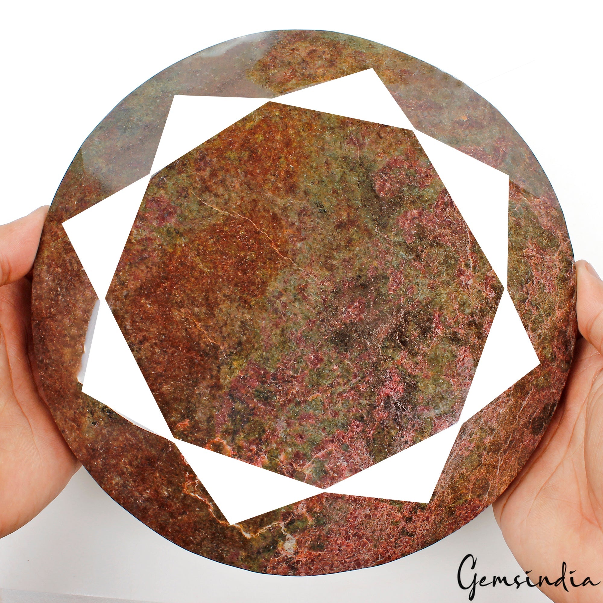 Biggest 7.2 Kilo Natural Ruby In Zoisite 8" Round Untreated Rare Huge Gemstone