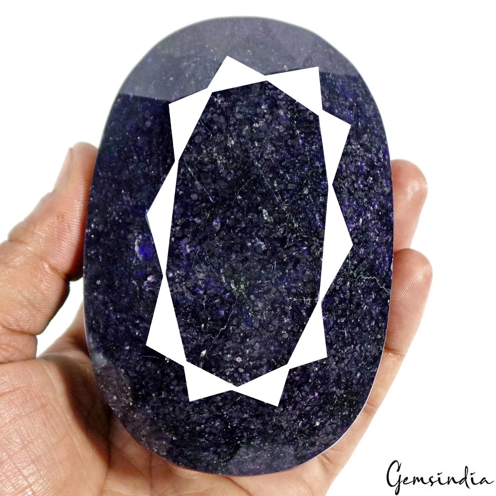 Museum Size 3770 Ct Natural African Dark Blue Sapphire Oval Earth mined Huge Gem