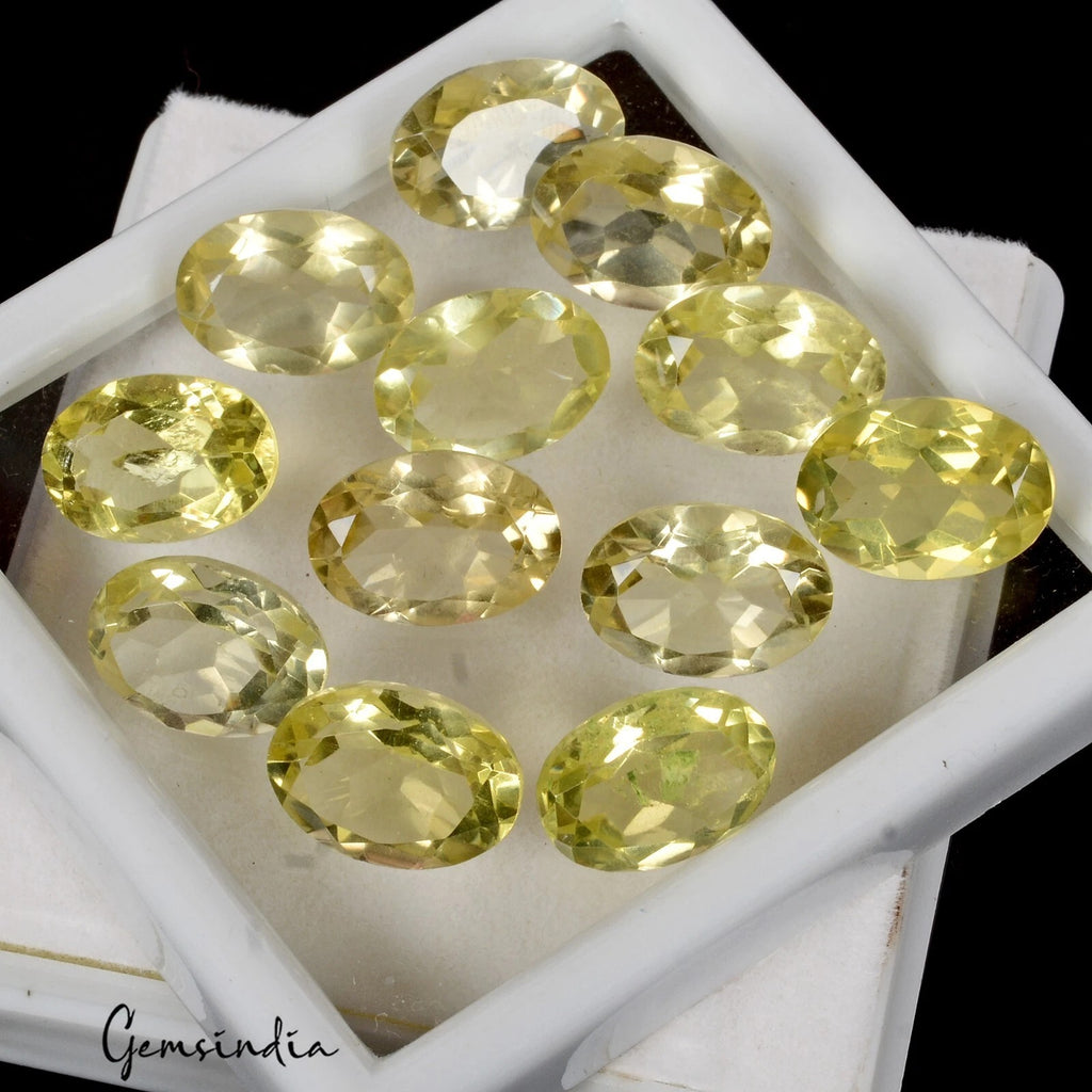 Citrine Lot, Loose Gemstone, Untreated — 12 Pieces, 13mm to 15mm, 74.00 Ct