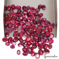 300 Ct/103 Pcs Natural Pink Red Ruby 7-10mm Pear Cut Loose Jewelry Gemstones Lot