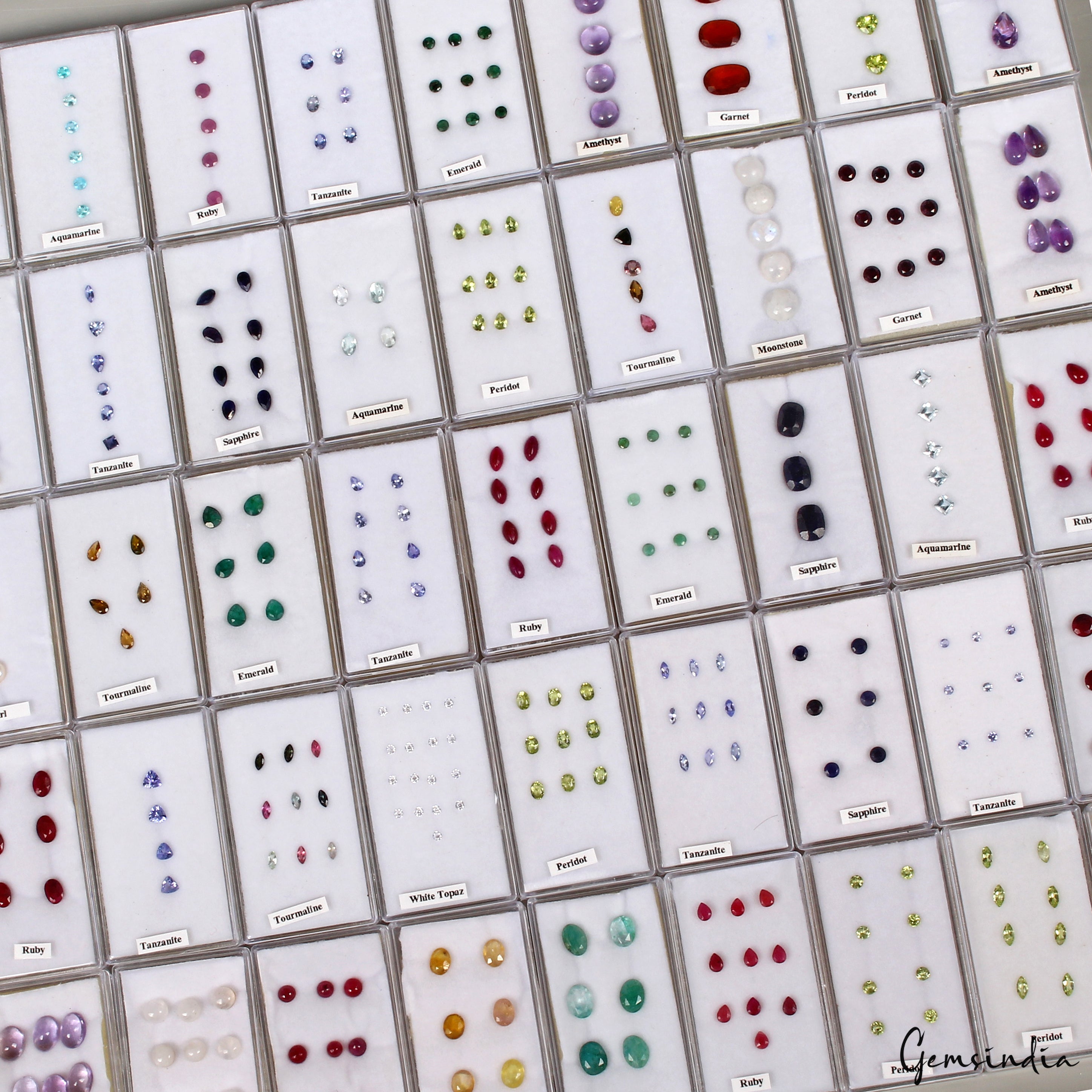 307Pcs Estate Genuine Semi Precious Loose Mix Cut Multi Gemstones Lot Collection