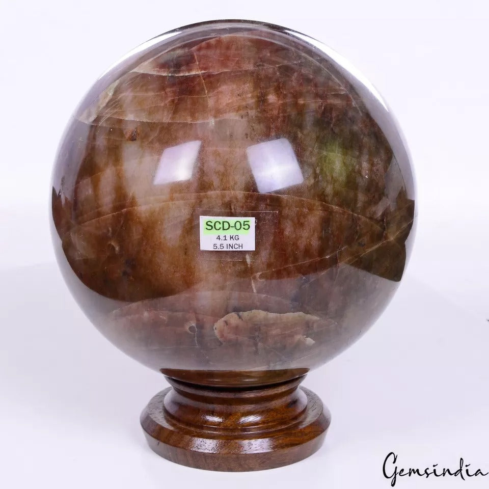 Red Jasper Sphere, Untreated — 5.5 Inch in diameter, 4.1 Kg (20500 Ct), Madagascar