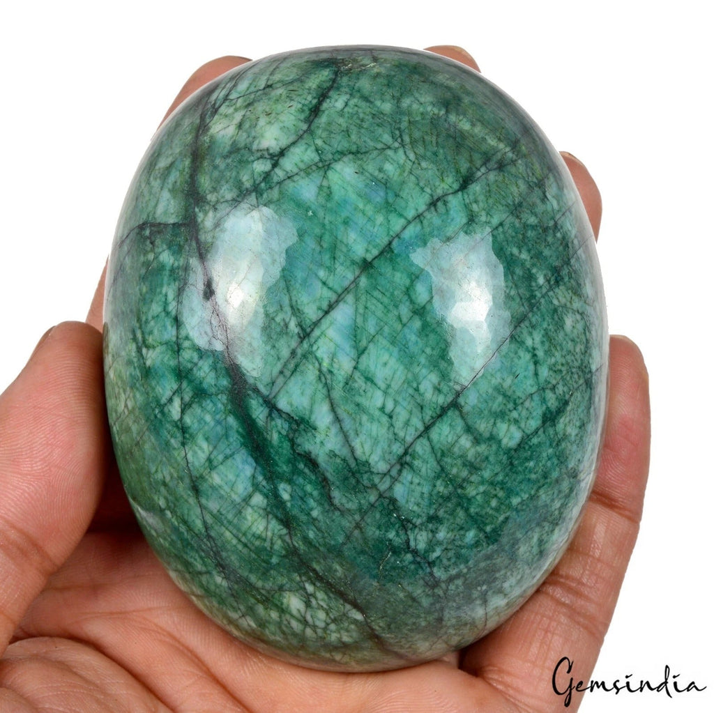 Certified 2230 Ct Natural Brazilian Green Emerald Oval Cab Huge Size Loose Gem
