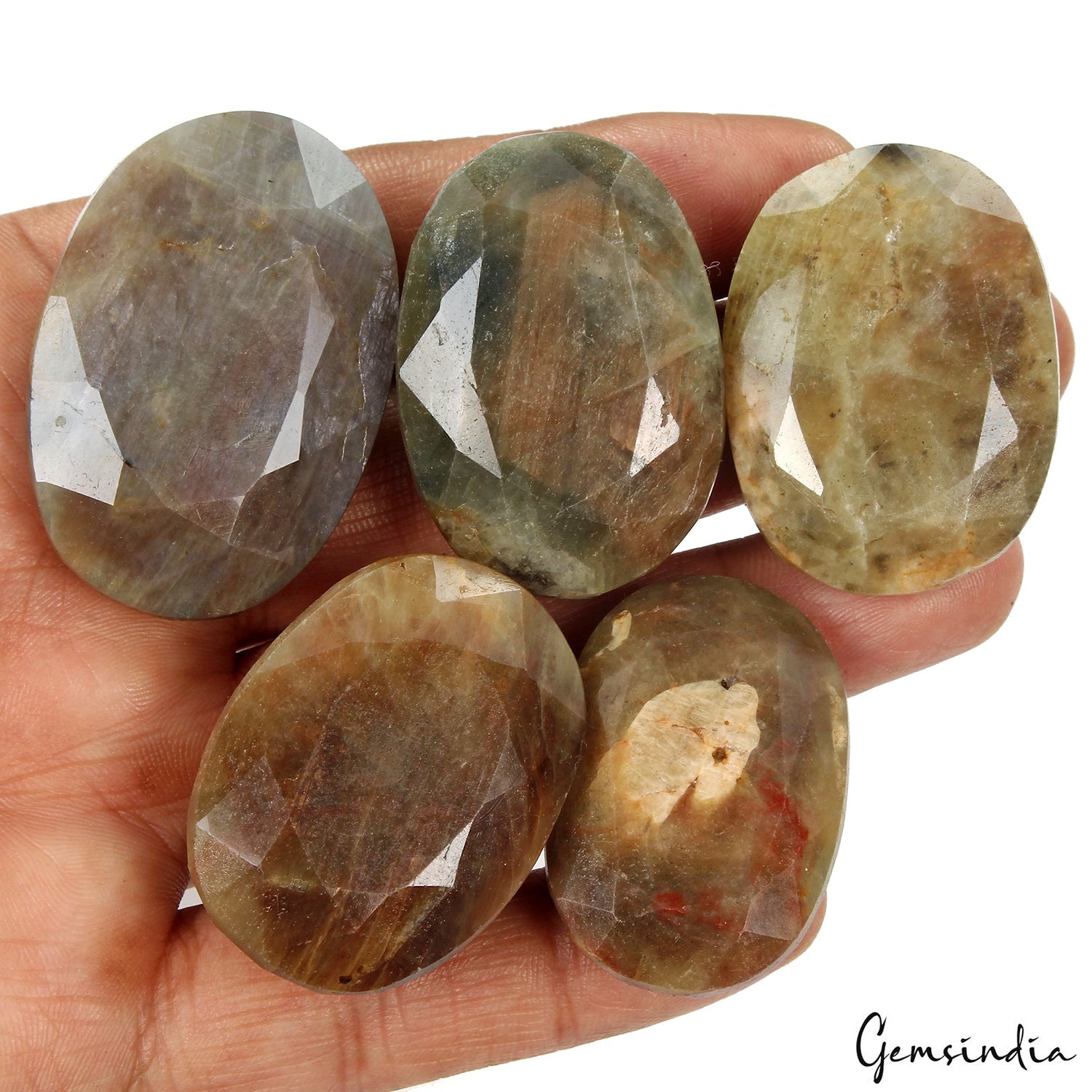 Natural Brown Sapphire Untreated Huge Oval Cut Loose Gemstones 1060 Ct 37-44mm