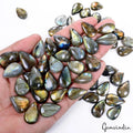 Labradorite Lot, Cabochon, Untreated — 56 Pieces, 19mm to 27mm, 920 Ct