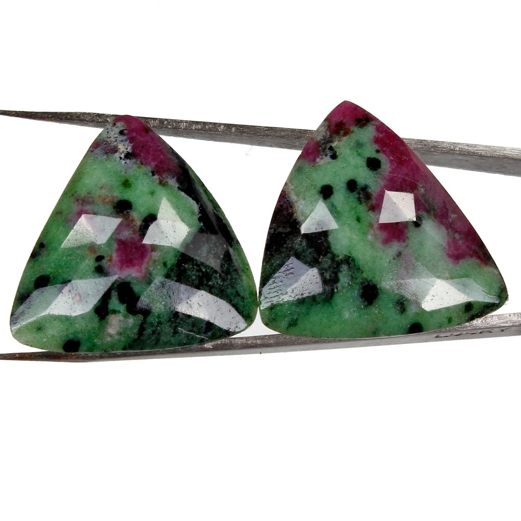 Ruby Lot, Loose Gemstone, Untreated — 2 Pieces, 25 x 13 mm, 51.20 Ct