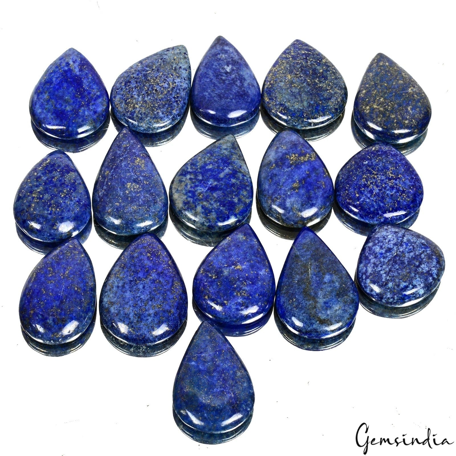 Lapis Lazuli Beaded Strand, Blue — 28mm to 39mm, 770 Ct