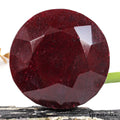 Large Natural Dark Red Ruby 2400 Ct 80*43mm Round Ruby Huge Earth Mined Gemstone