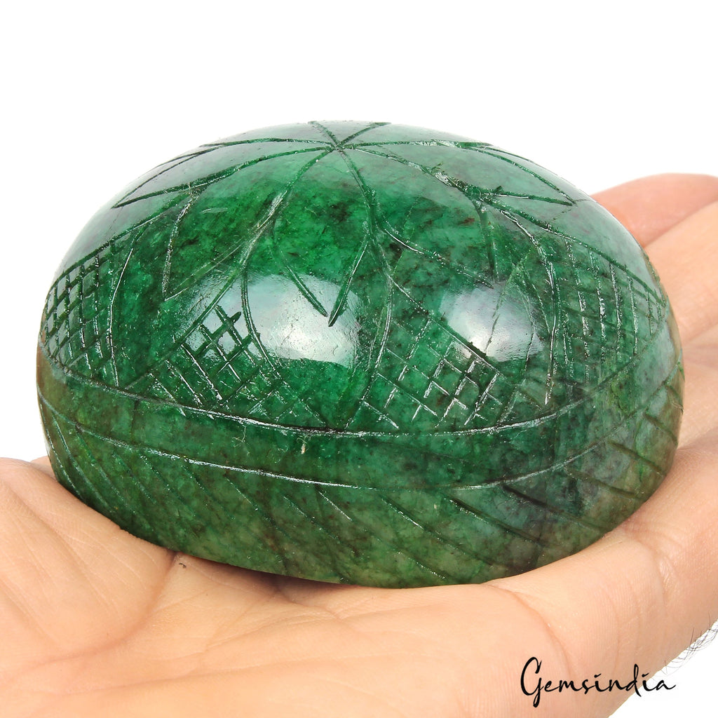 1520 Ct Natural Green Zambian Emerald Oval Cut Earth Mined Huge Loose Gemstone