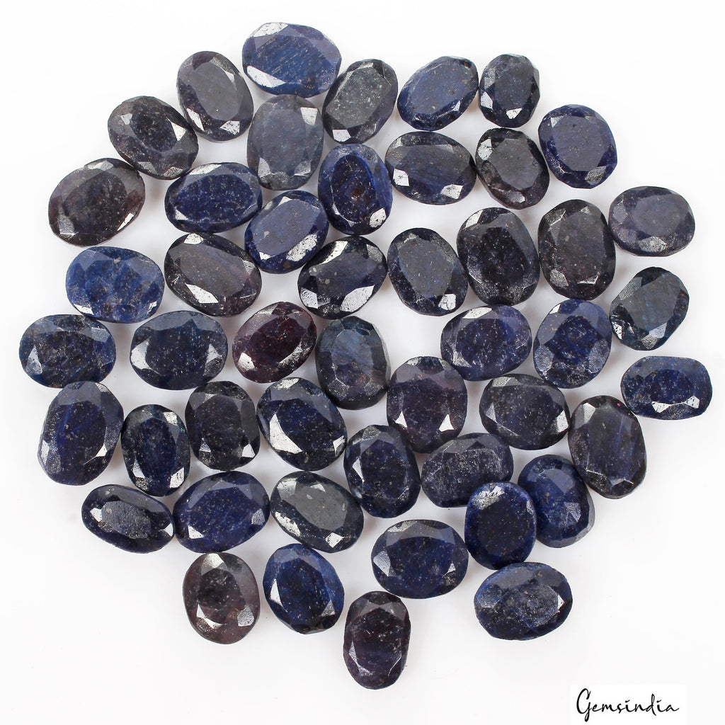 800 Cts/48 Pcs Natural African Blue Sapphire Oval Cut Loose Wholesale Gems Lot