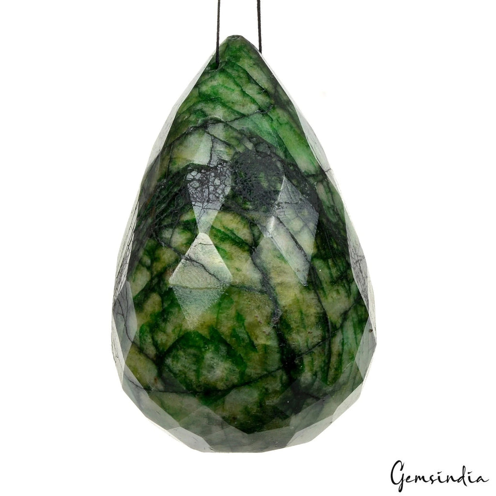 Emerald Beaded Strand, Color Enhanced, Green — 63mm, 600 Ct, Brazil