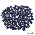 320 Cts/100 Pcs Natural Dark Blue Sapphire Oval Cab Loose Gems For Jewelry
