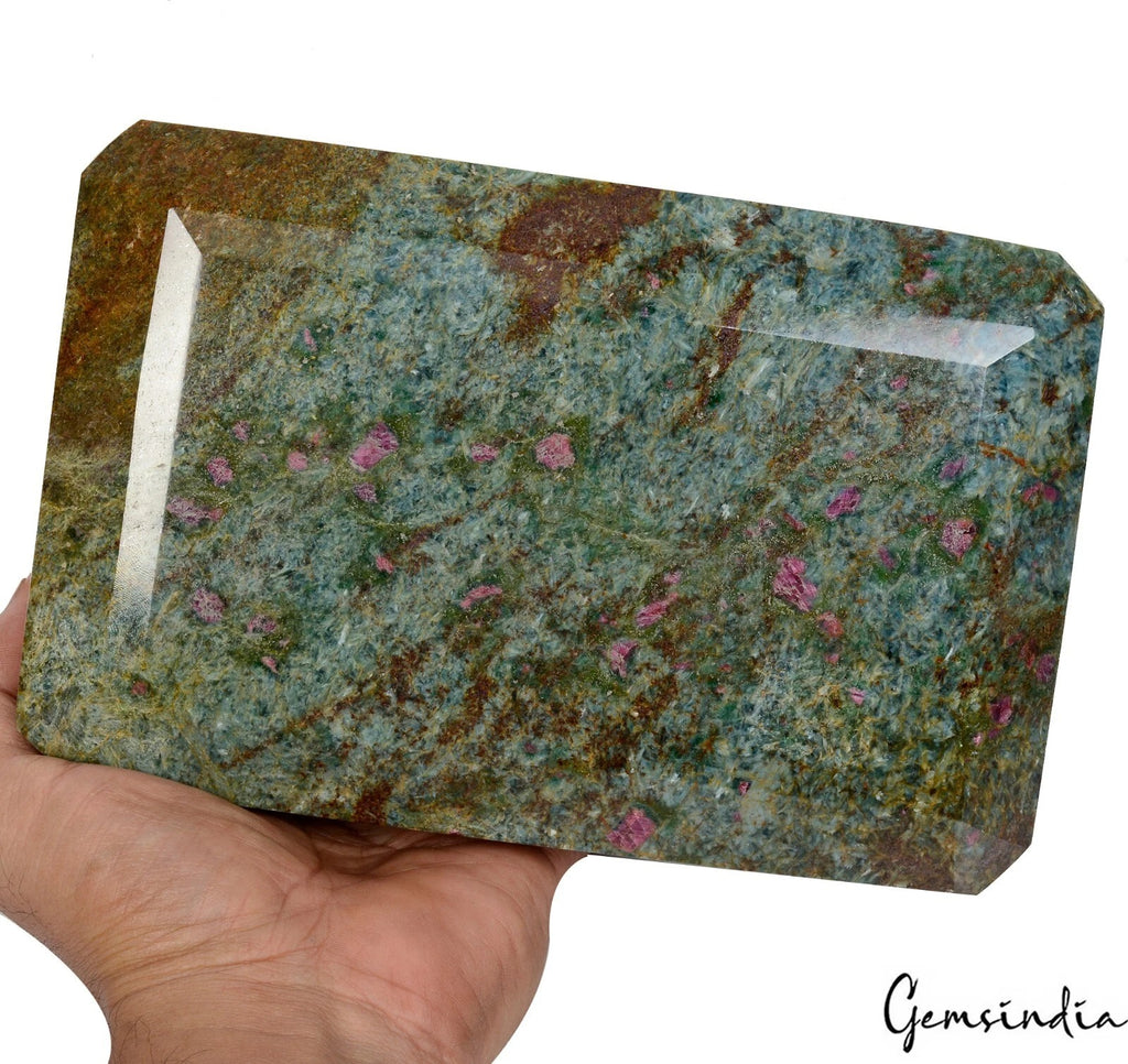 Ruby Loose Gemstone, Octagon Cut, Untreated — 7.6x5x2.3 Inches, 22350 Ct (4.4 Kg), Australia