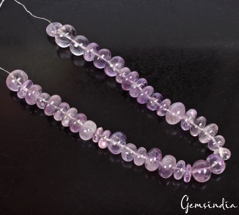 Amethyst Beaded Strand, Untreated, Purple — 11mm to 18mm, 570 Ct