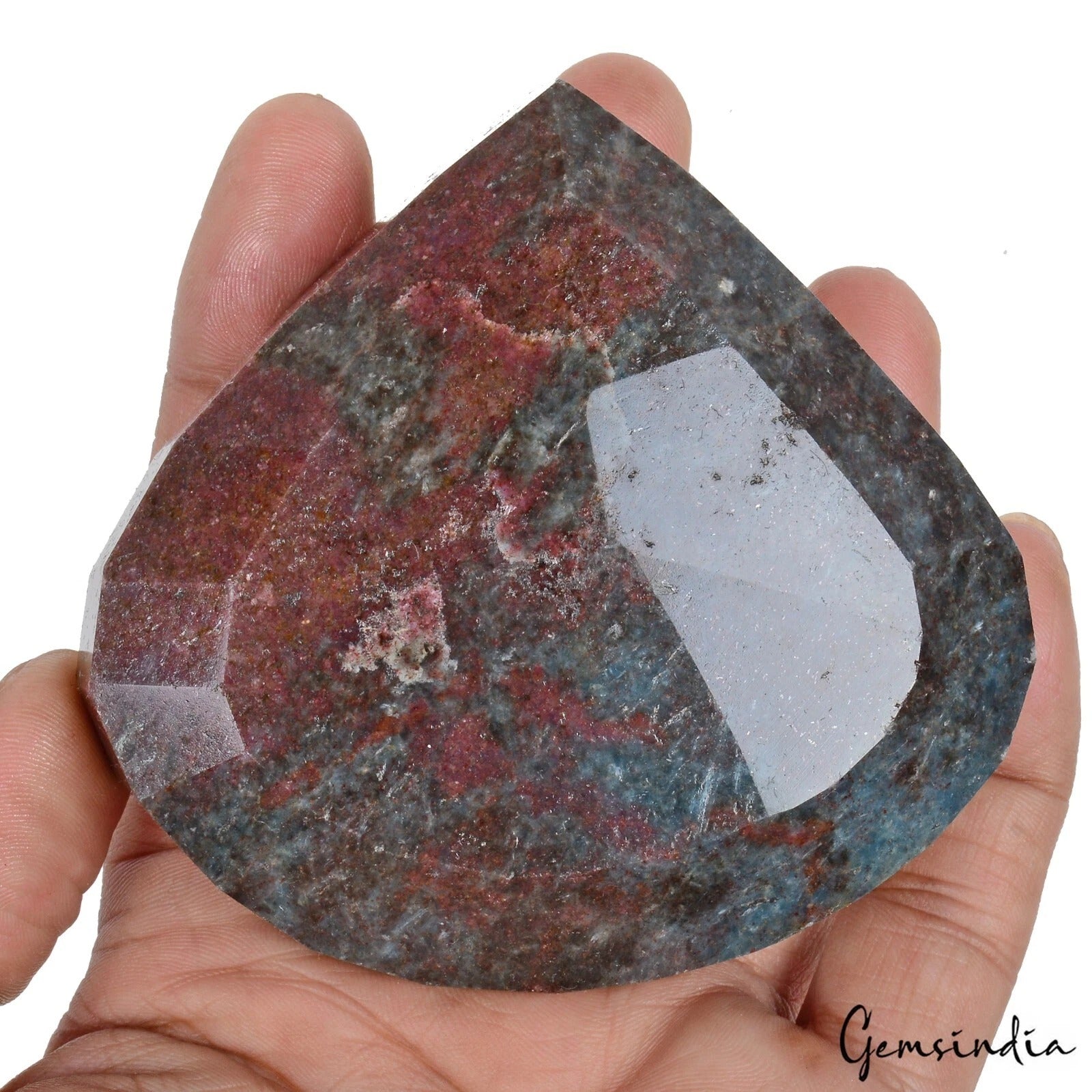 Natural Untreated Ruby Kyanite Pear Faceted Earth Mined Huge Size Gems 2340 Cts
