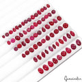 Certified 34.60 Ct/ 71 Pcs Natural Blood Red Ruby Mix Cab Loose Gems For Jewelry