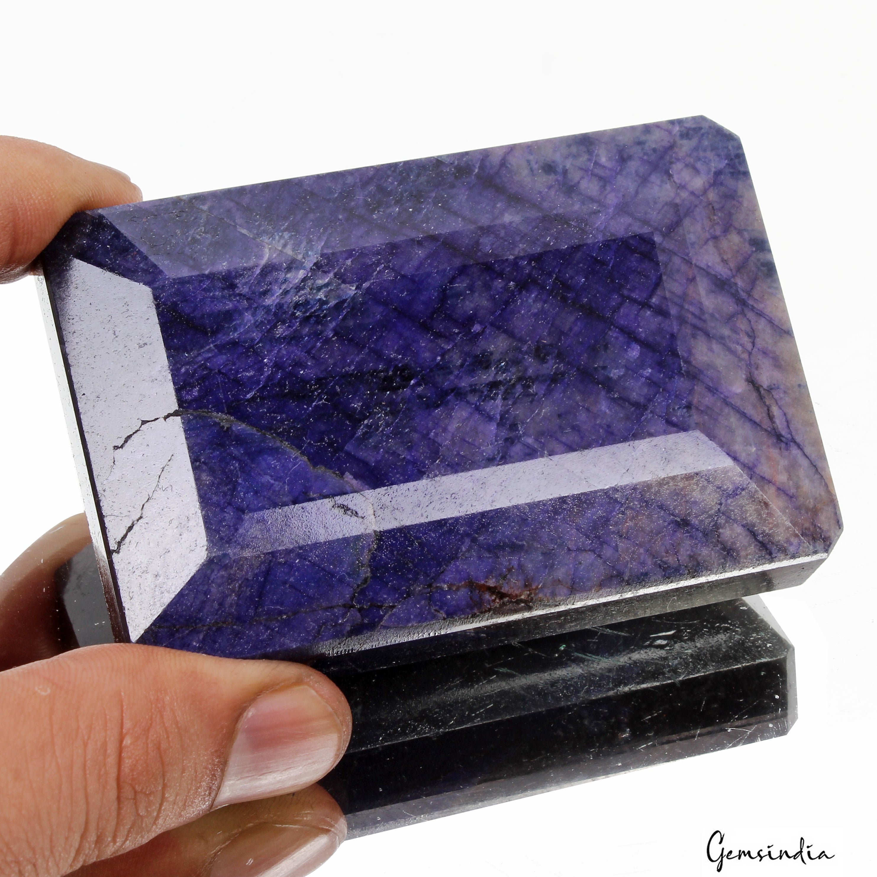 1850Ct Natural Blue Sapphire Octagon Faceted Cut Huge Loose Museum Size Gemstone