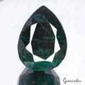 390 Cts Natural Brazilian Dark Green Emerald Pear Cut Earth Mined Loose Gemstone