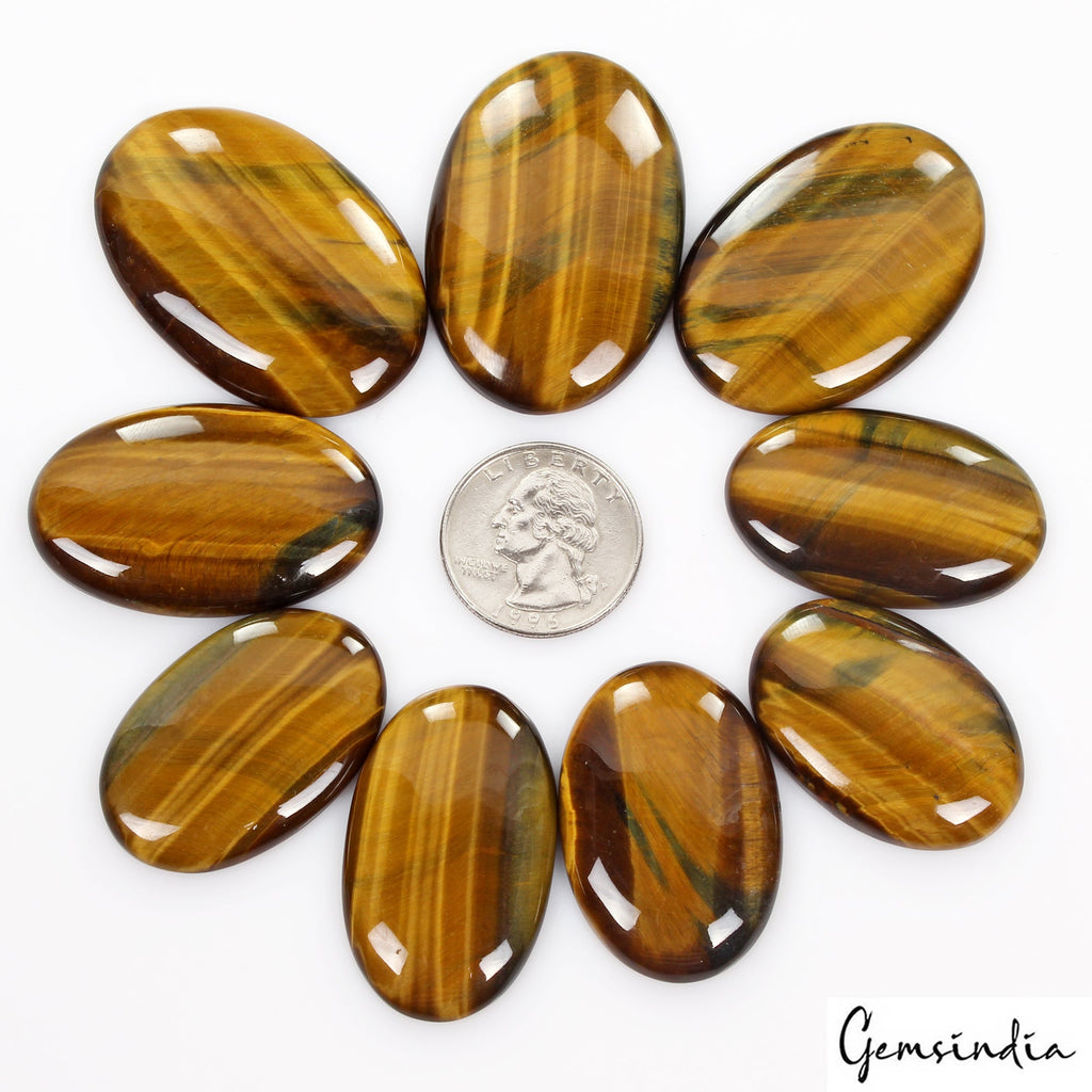 520 Ct Natural Blue Fire Pietersite Tiger Eye Oval Cabochon Loose Gemstones/9 Pc