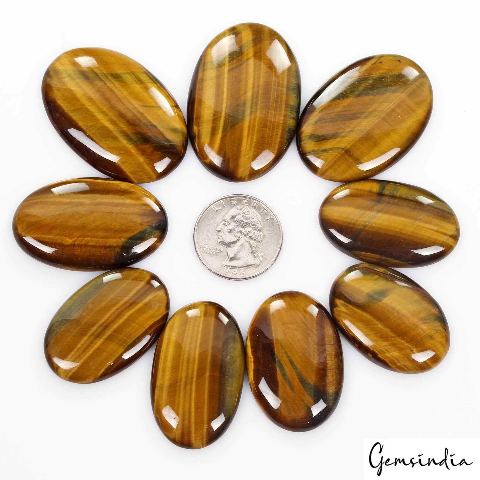 520 Ct Natural Blue Fire Pietersite Tiger Eye Oval Cabochon Loose Gemstones/9 Pc