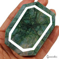 1580 Cts Natural Green Blue Emerald Octagon Faceted Earth Mined Brazilian Gems