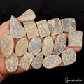 630Ct Natural Untreated Psilomelane Dendrite Tree Agate Rough Mix Cab Gems~17 Pc