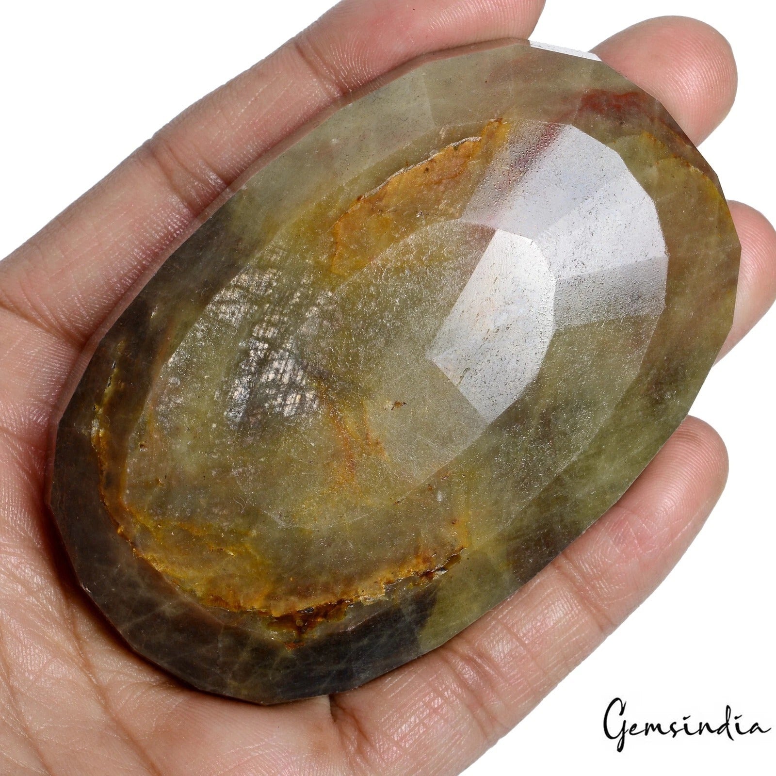 1680 Ct Natural Untreated Brown Sapphire Oval Faceted Huge Loose Earth Mined Gem
