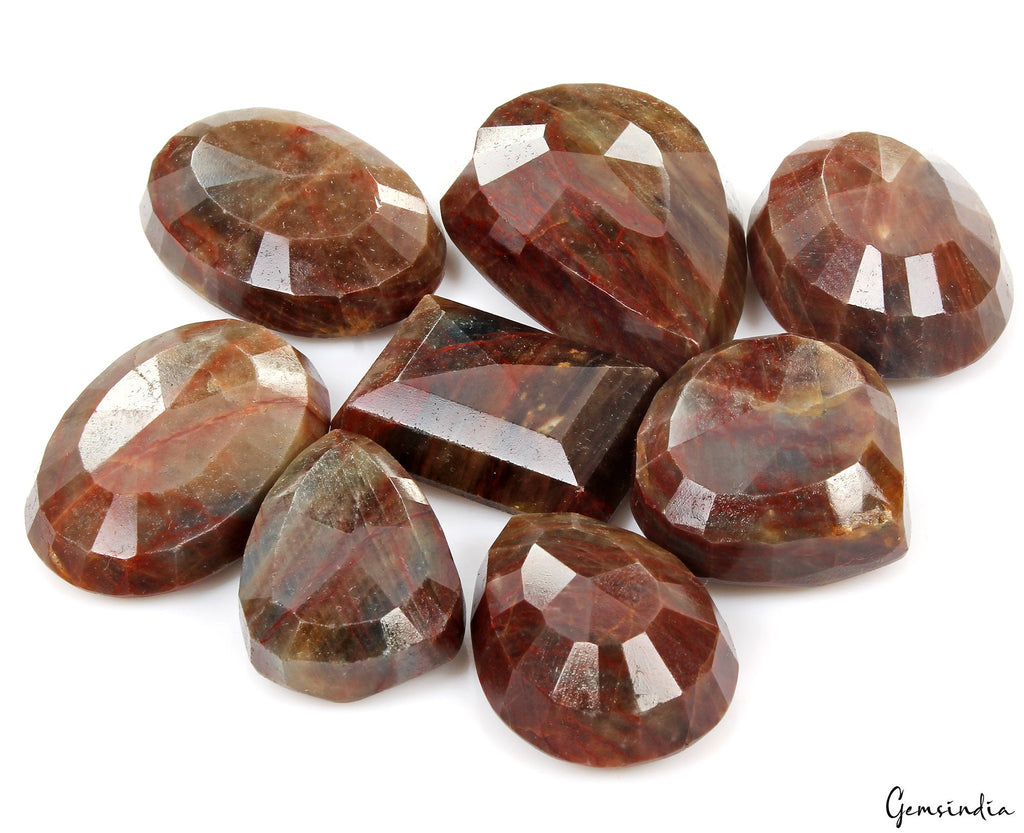 2550 Ct Natural Untreated Brown Sapphire w/ Red Streaks Loose Wholesale Gems Lot