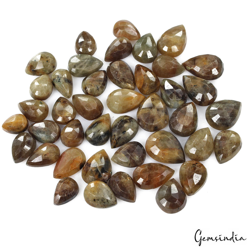 Sapphire Lot, Loose Gemstone, Untreated, Brown — 42 Pieces, 10mm to 17mm, 330 Ct, Madagascar