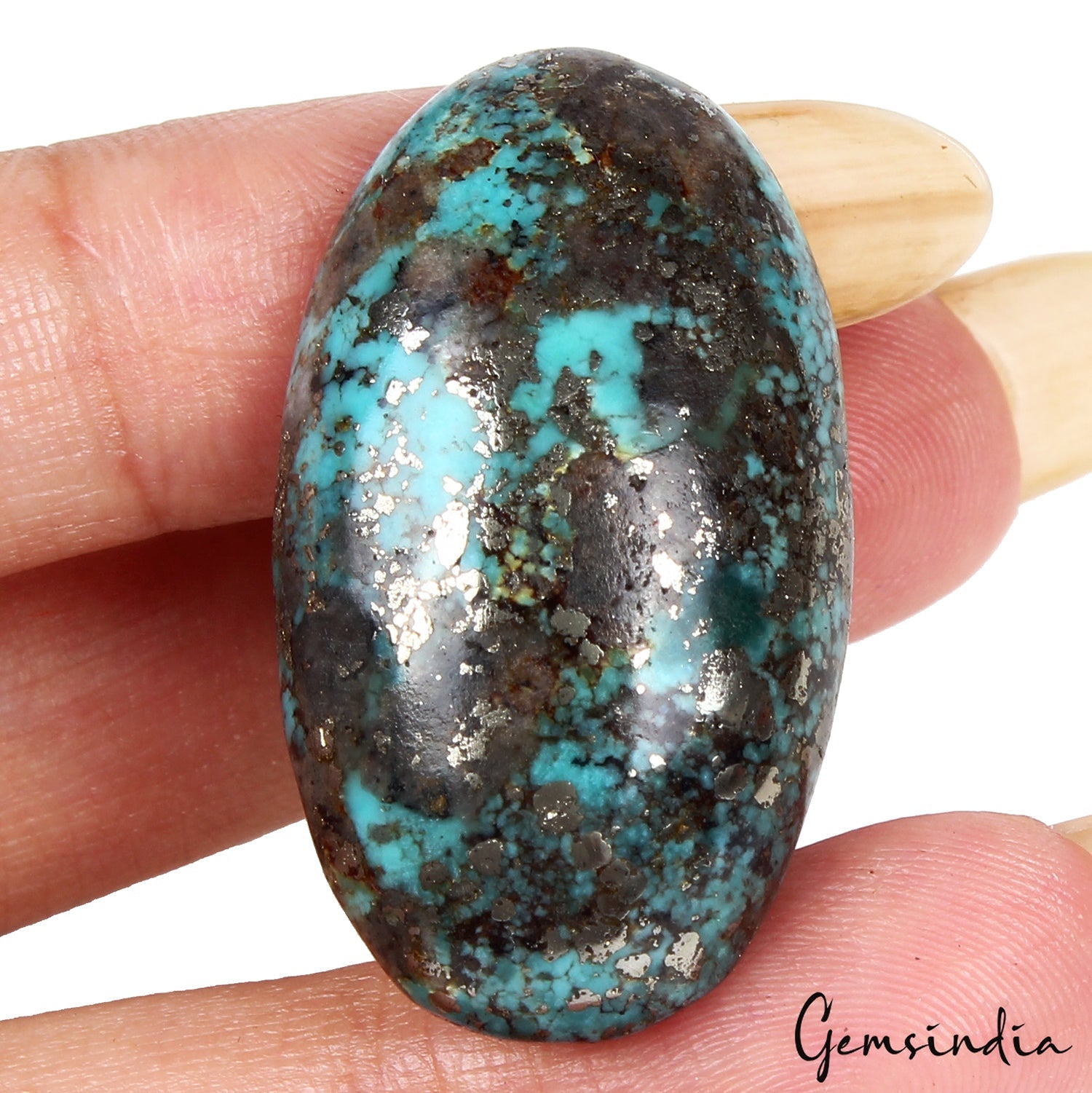 61.35Ct Certified Natural Turquoise(Firoza) Top Quality Loose Untreated Gemstone