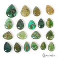 100.00 Ct Untreated Chrysoprase Pear Cab Natural Loose Gem Lot 19 Pc For Jewelry
