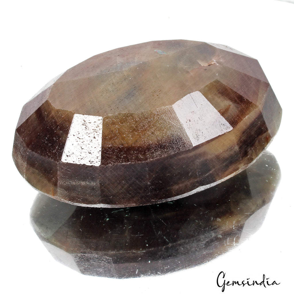 740 Ct Natural Untreated Brown Sapphire Oval Faceted Earth Mined Museum Size Gem