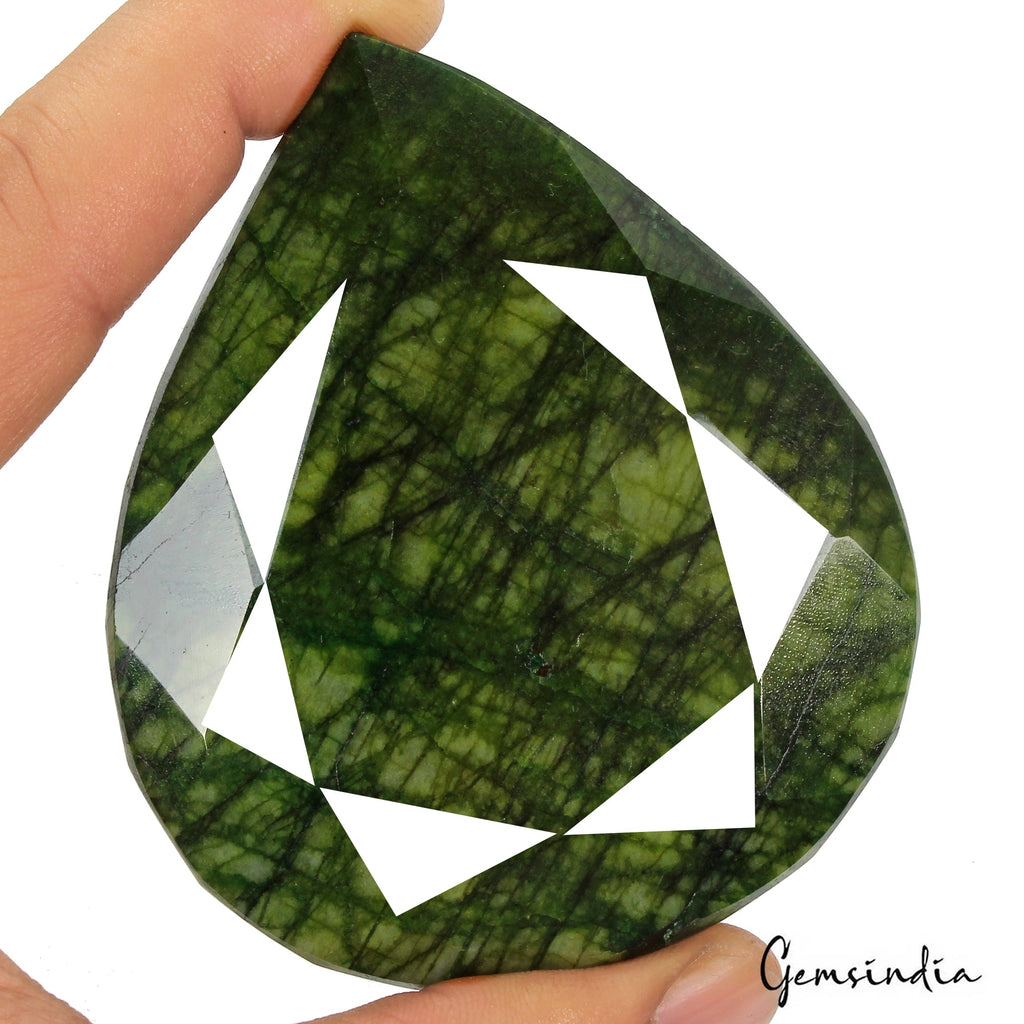 1330 Cts Natural Green Emerald Pear Cut Huge Earth mined Museum Size Gemstone