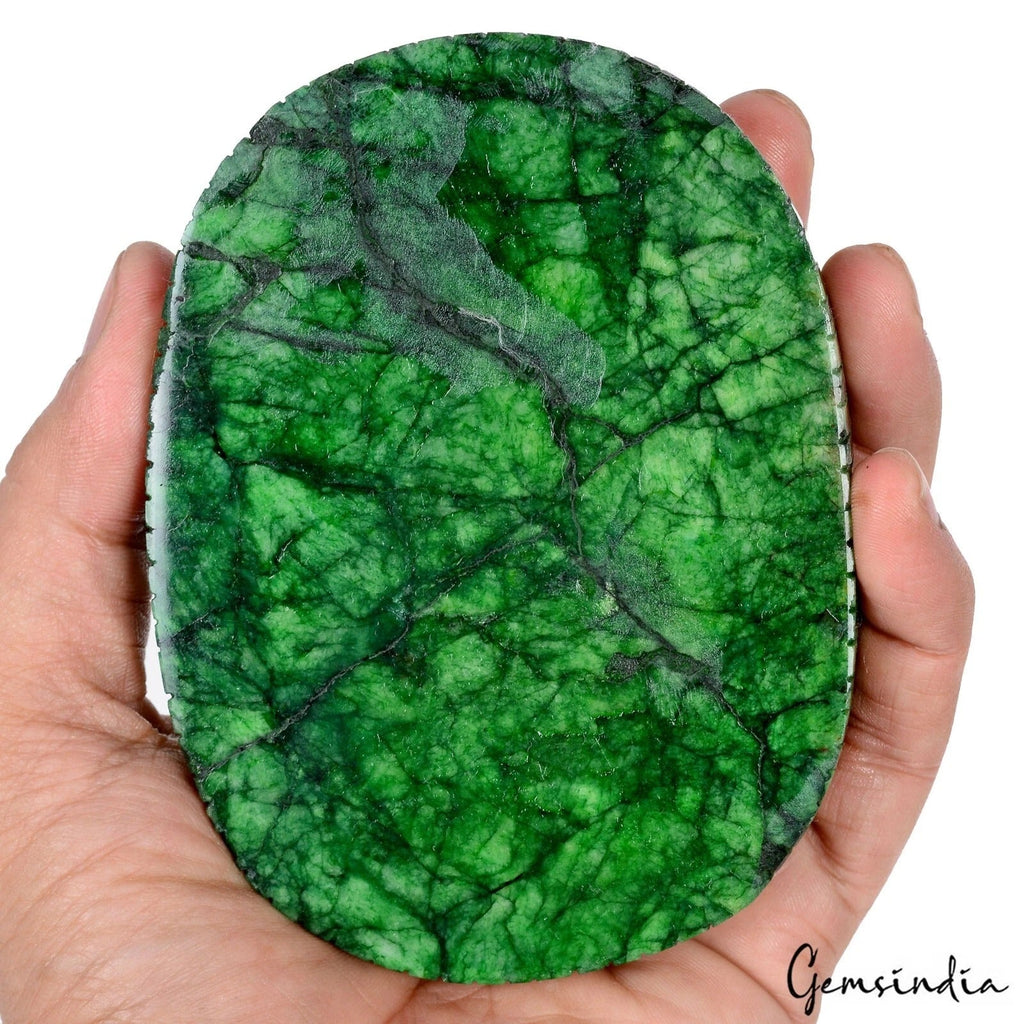 3300 Ct Natural Green Huge Emerald Oval Cut Handcarved Loose Brazilian Gemstone