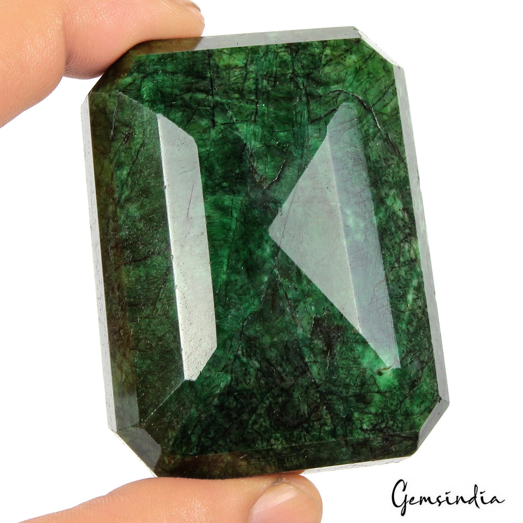 900 Ct Natural Green Brazilian Emerald Octagon Faceted Earth Mined Loose Gems