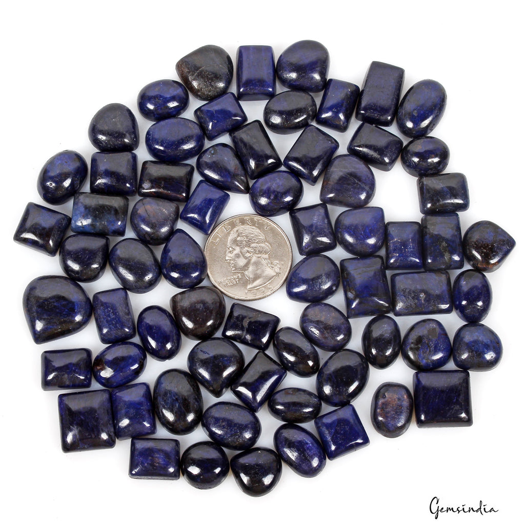 1000 Ct Natural Blue Sapphire Mix Cab 12mm- 19mm Loose Wholesale Gemstones Lot