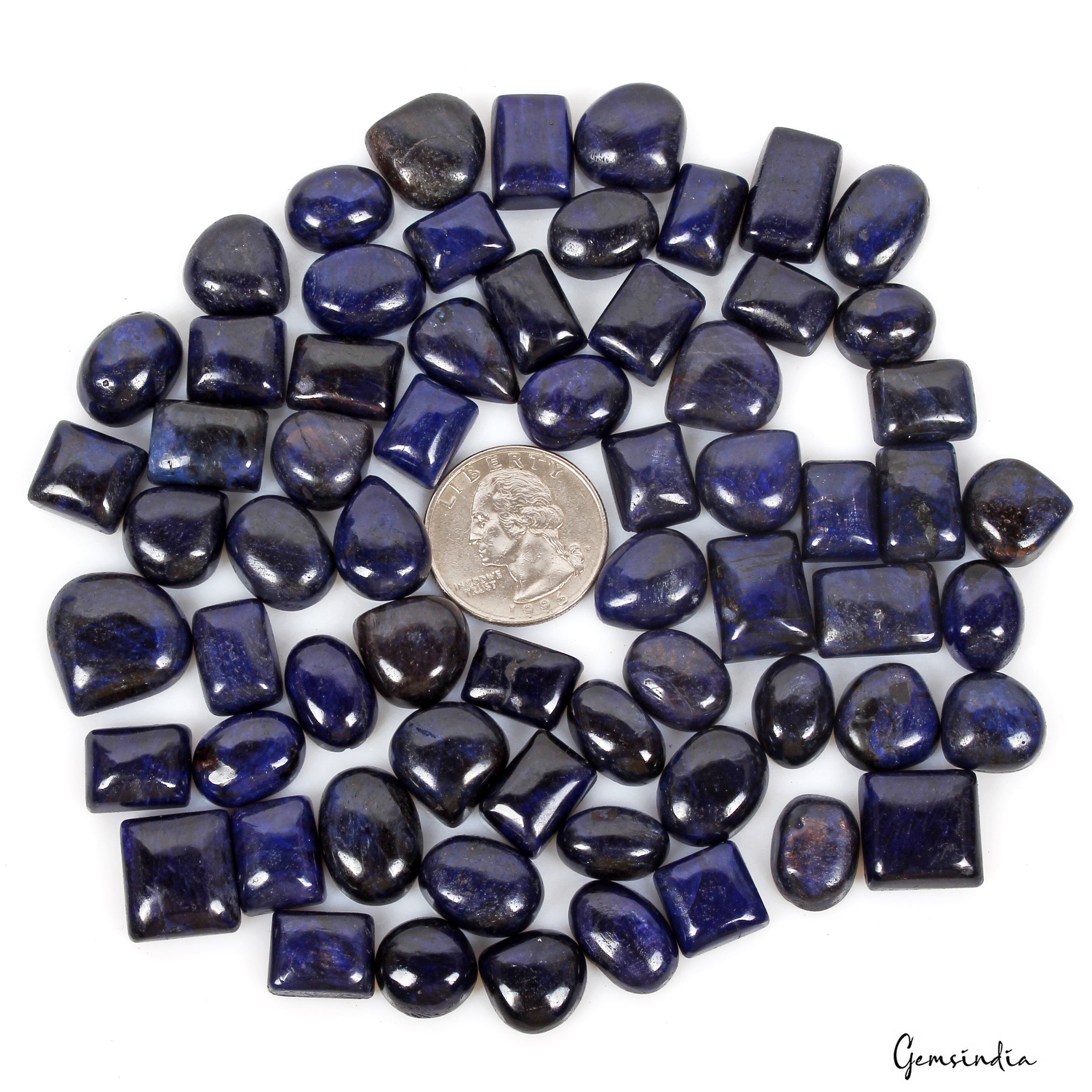 1000 Ct Natural Blue Sapphire Mix Cab 12mm- 19mm Loose Wholesale Gemstones Lot